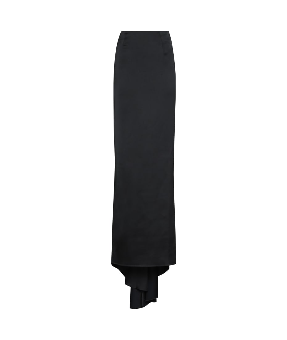 【関税&送料込】Balenciaga Long Satin Skirt Balenciaga floor-length Maxi Skirt | Black | FARFETCH