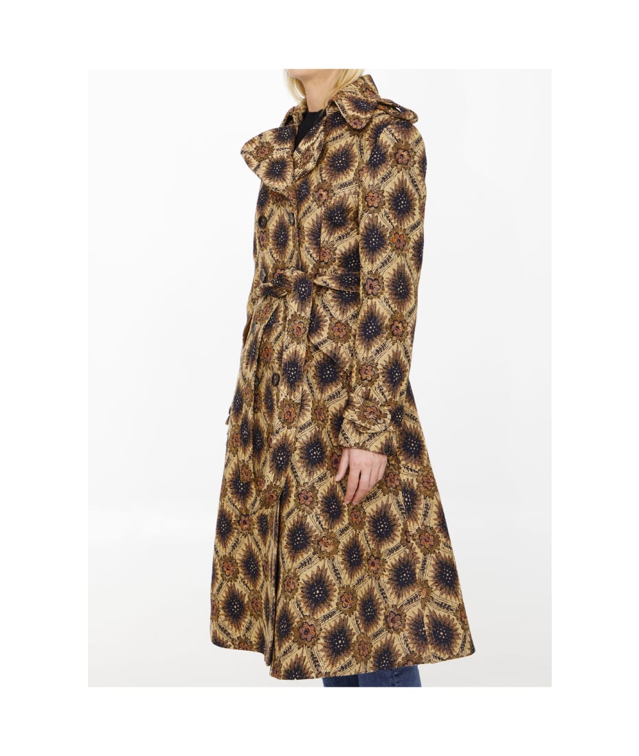 Etro Double-breasted Jacquard Coat | italist