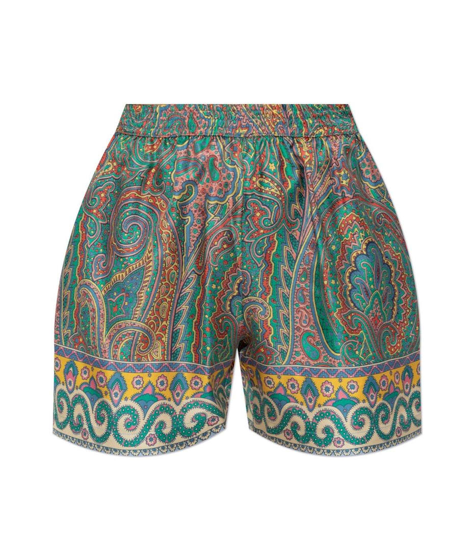 ショートパンツ Etro Paisley Print Shorts ETRO paisley-print Shorts | Green | FARFETCH