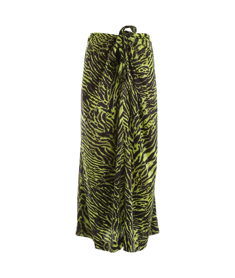 Ganni Zebra Print Skirt italist