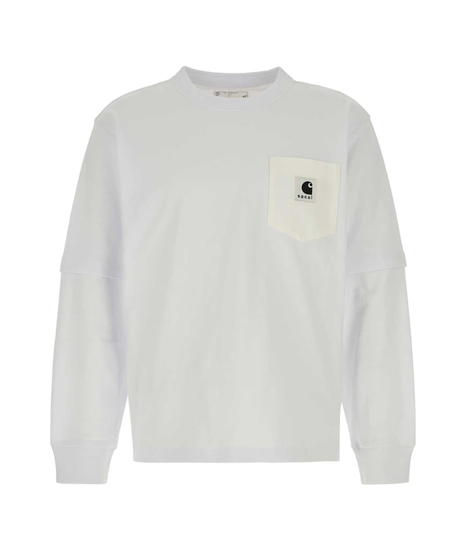 White Cotton Sacai X Carhartt Wip T-shirt | italist, ALWAYS LIKE A