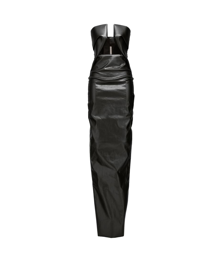 ワンピース RICK OWENS Rick Owens Prong Gown Long Dress Rick Owens Gunmetal Prong maxi dress | Pickle