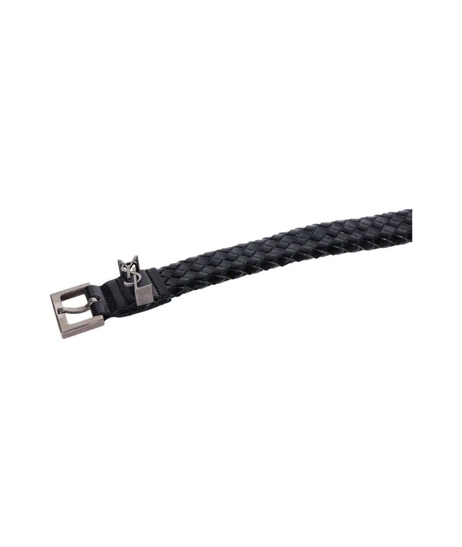Saint Laurent Logo Black Belt | italist