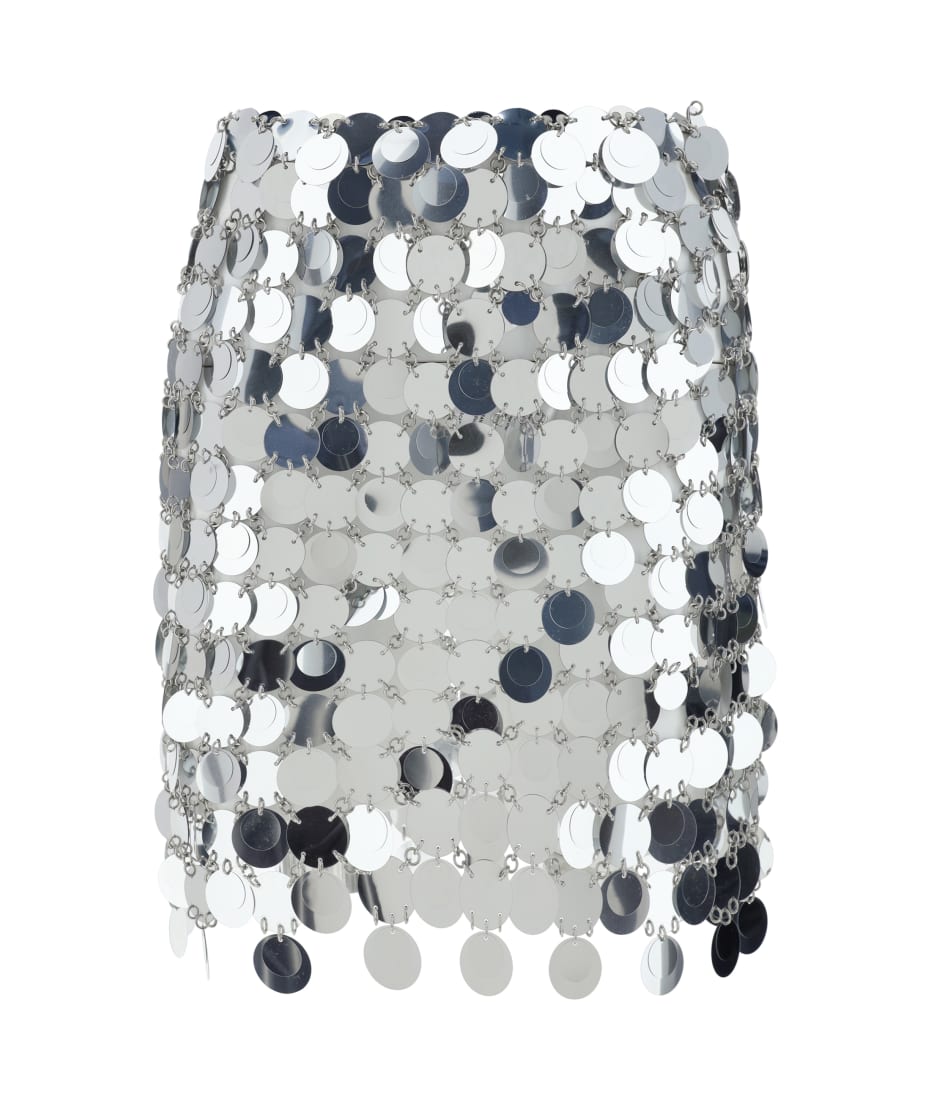 ミニスカート RABANNE MINI SKIRT Rabanne Metallic Feathers Mini Skirt | Pink | FARFETCH