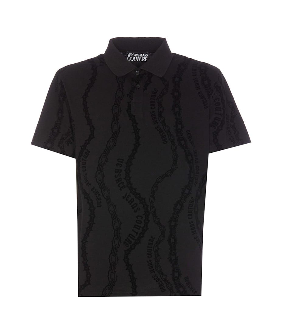 【最新入荷】 Versace Jeans Shirt Polo Jersey Sleeved Short Couture メンズウェア