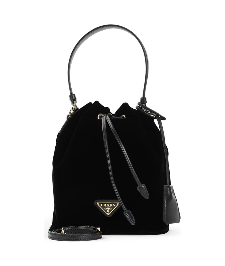 送料関税込♪【PRADA】Velvet Bucket Bag Prada Velvet Bucket Bag | italist