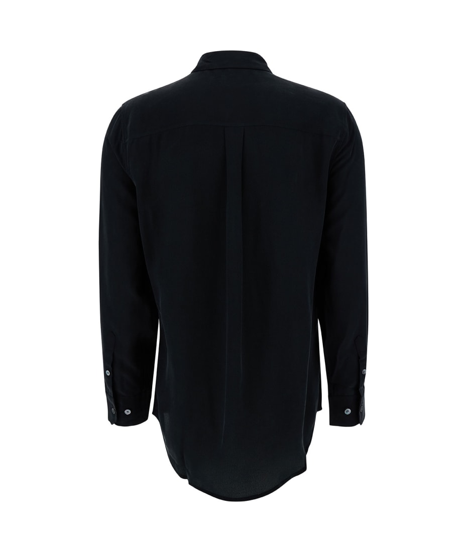 Equipment Black Silk Shirt With Pockets | italist