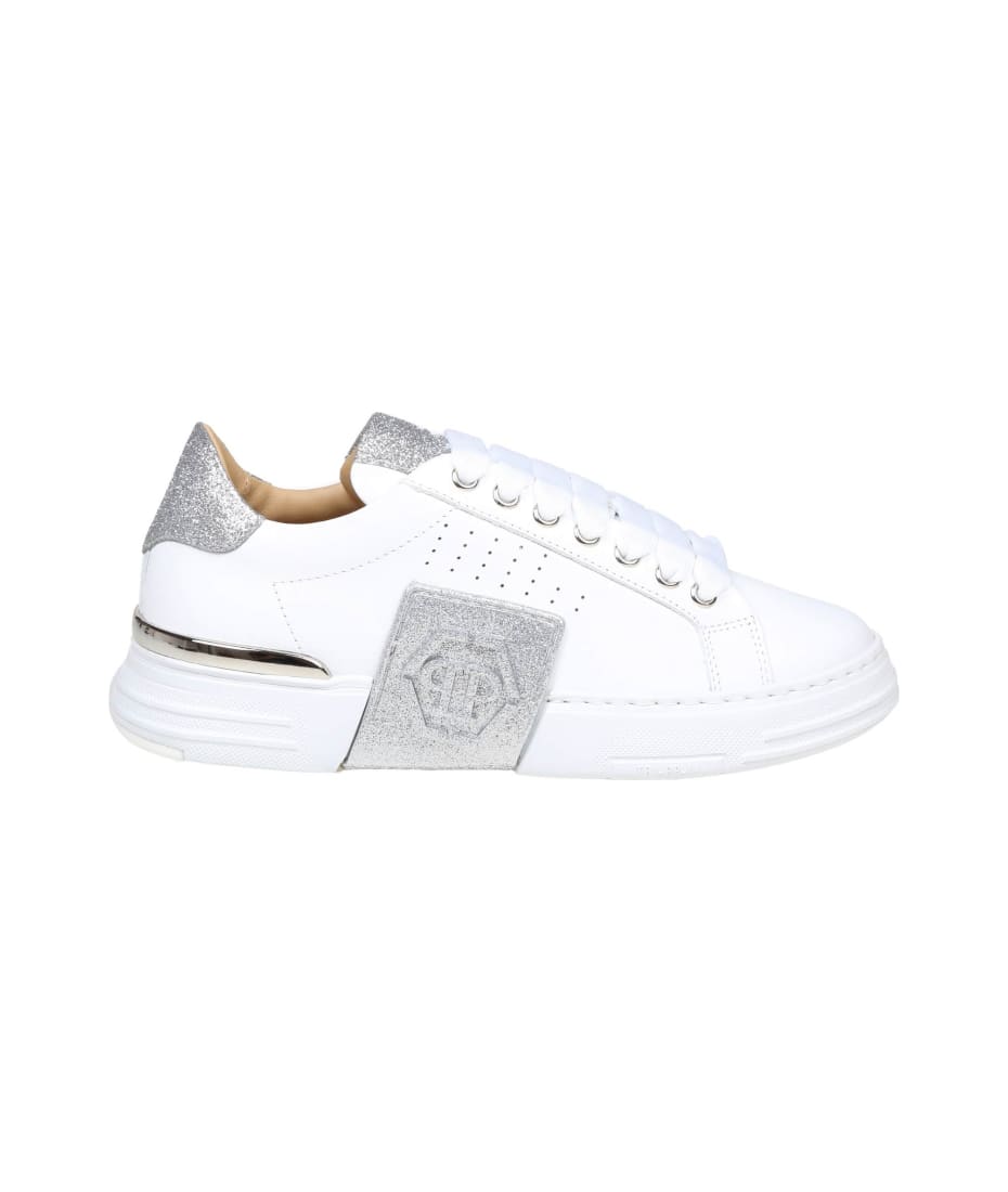 Leather Lo-Top Sneakers Iconic Plein