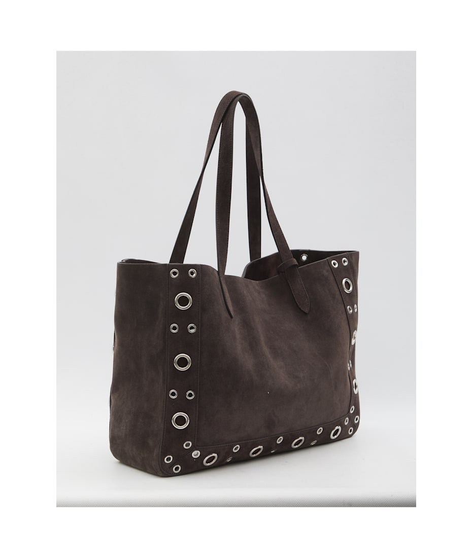 Valentino Garavani Brown Suede Nellcã´te Shopping Bag