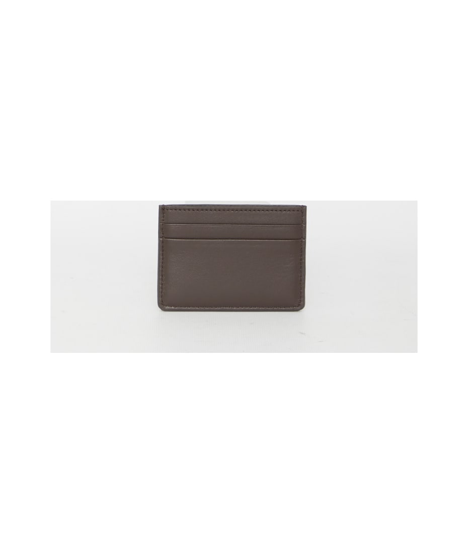 Toile Iconographe Cardholder With Leather Details for Man in Beige/black