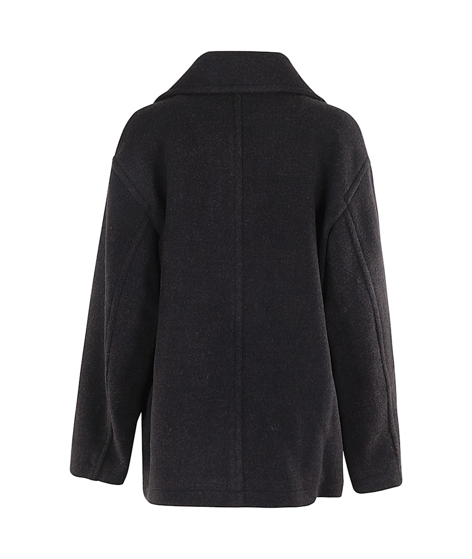 [LOW CLASSIC] ALPACA WIDE COLLAR HALF COAT★人気★ Low Classic Alpaca Wide Collar Half Coat | italist