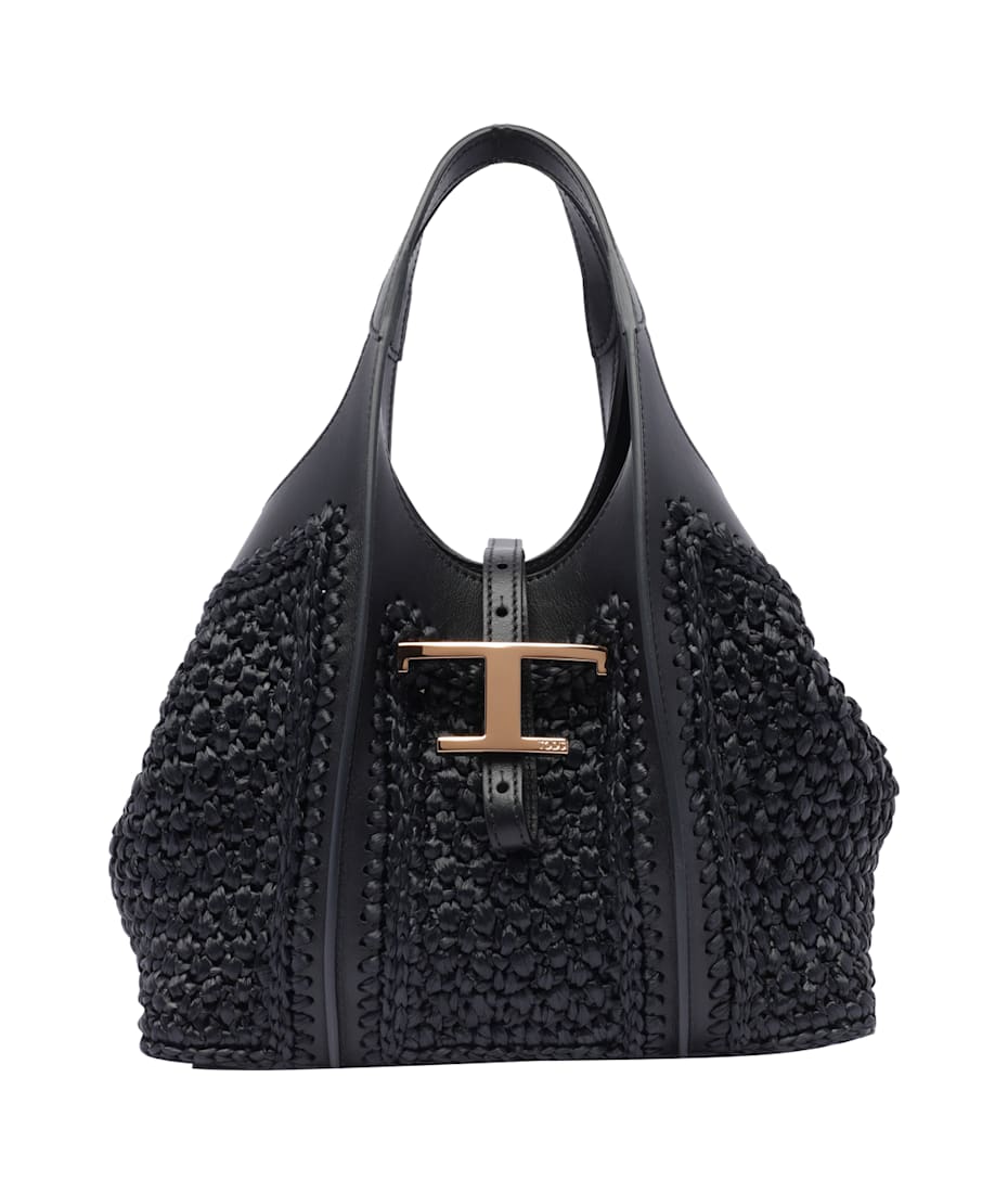 ★関税込み★ TOD'S T-Timeless Shopping Bag Woman NATURAL T Timeless Shopping Bag in Leather Medium