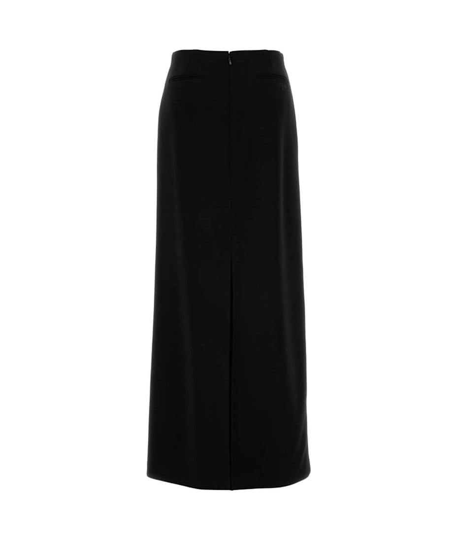 スカート FENDI BLACK STRETCH CADY SKIRT Fendi Black Stretch Cady Skirt | italist