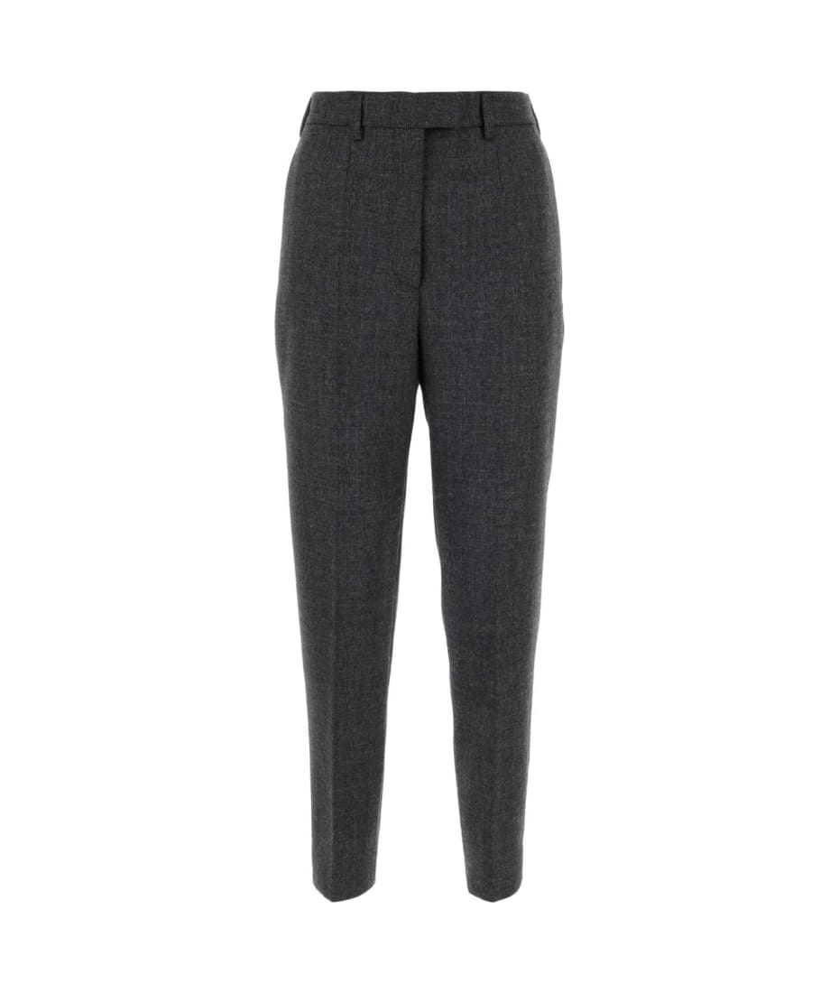 パンツ PRADA SS25 Dark grey wool pant (P240HSOOO11CZ F0480) Prada Dark Grey Wool Pant | italist