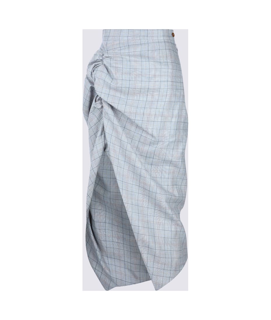 Vivienne Westwood★LIGHT BLUE WOOL SKIRT Vivienne Westwood Light Blue Wool Skirt | italist