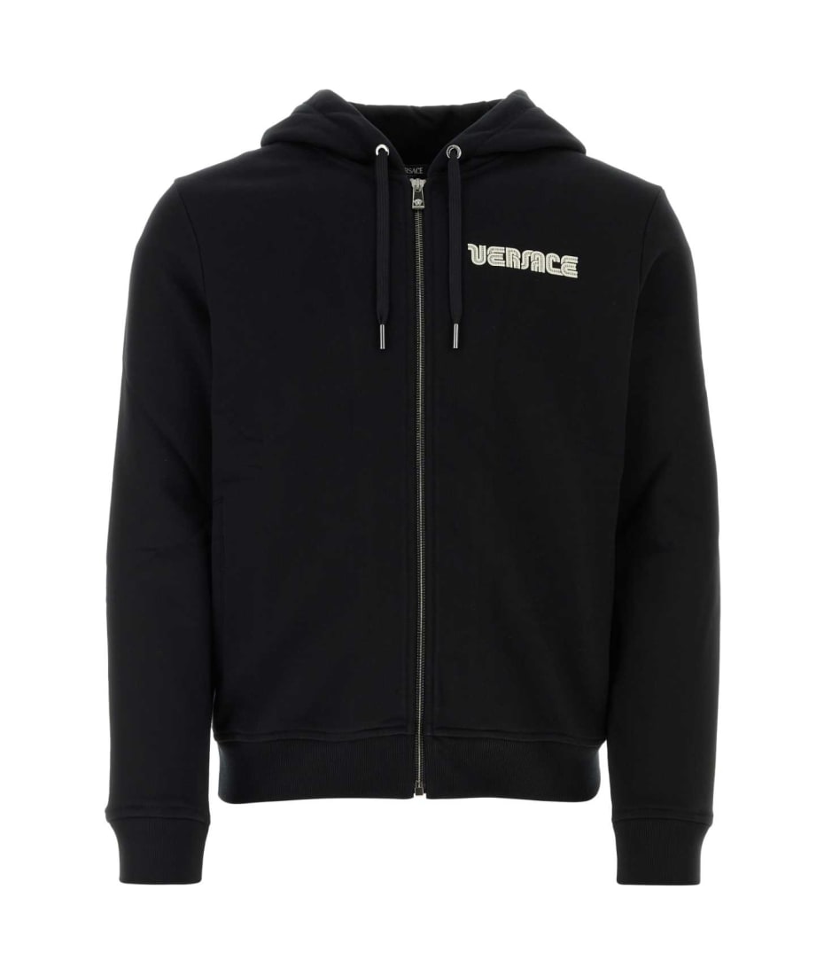 Versace Black Cotton Sweatshirt | italist