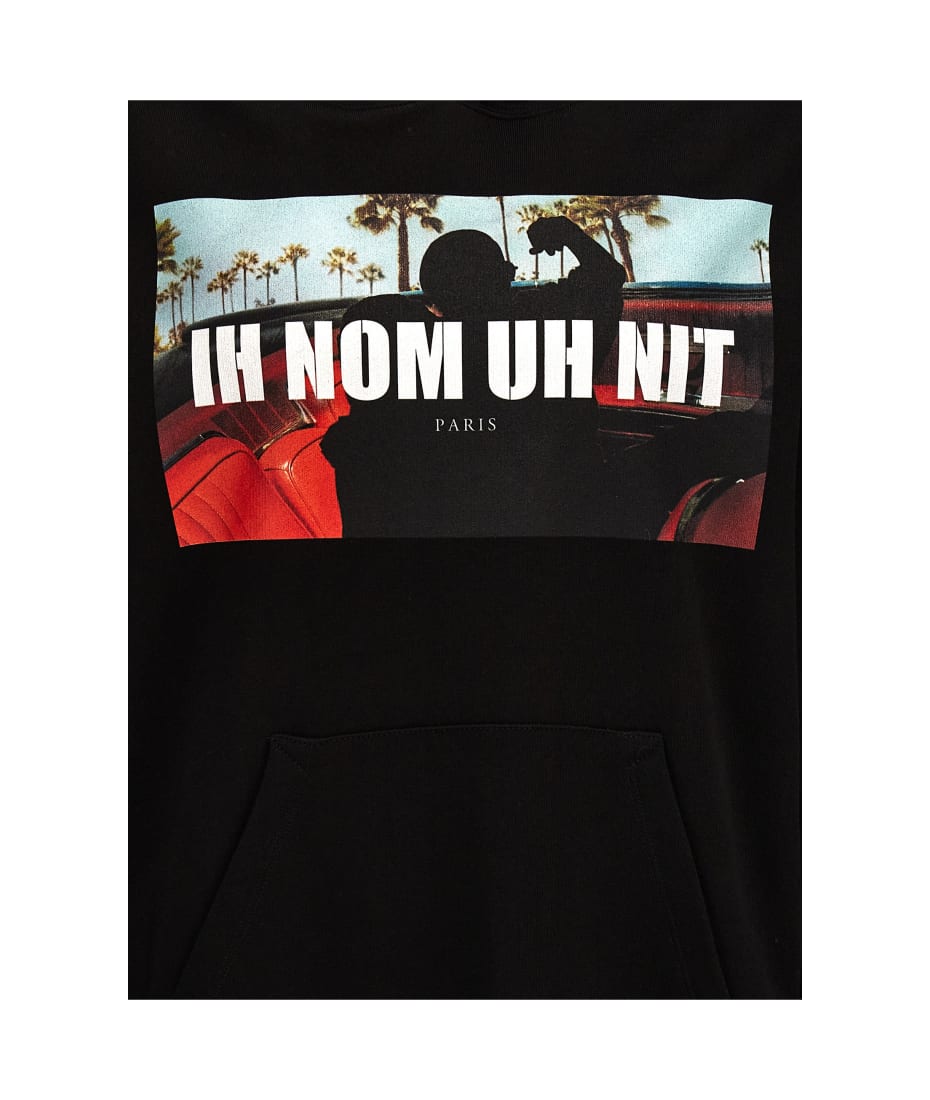 スウェット・トレーナー IH NOM UH NIT 'Palms and Car' hoodie Black Ih Nom Uh Nit Black Palms And Car Hoodie for Men Online USA