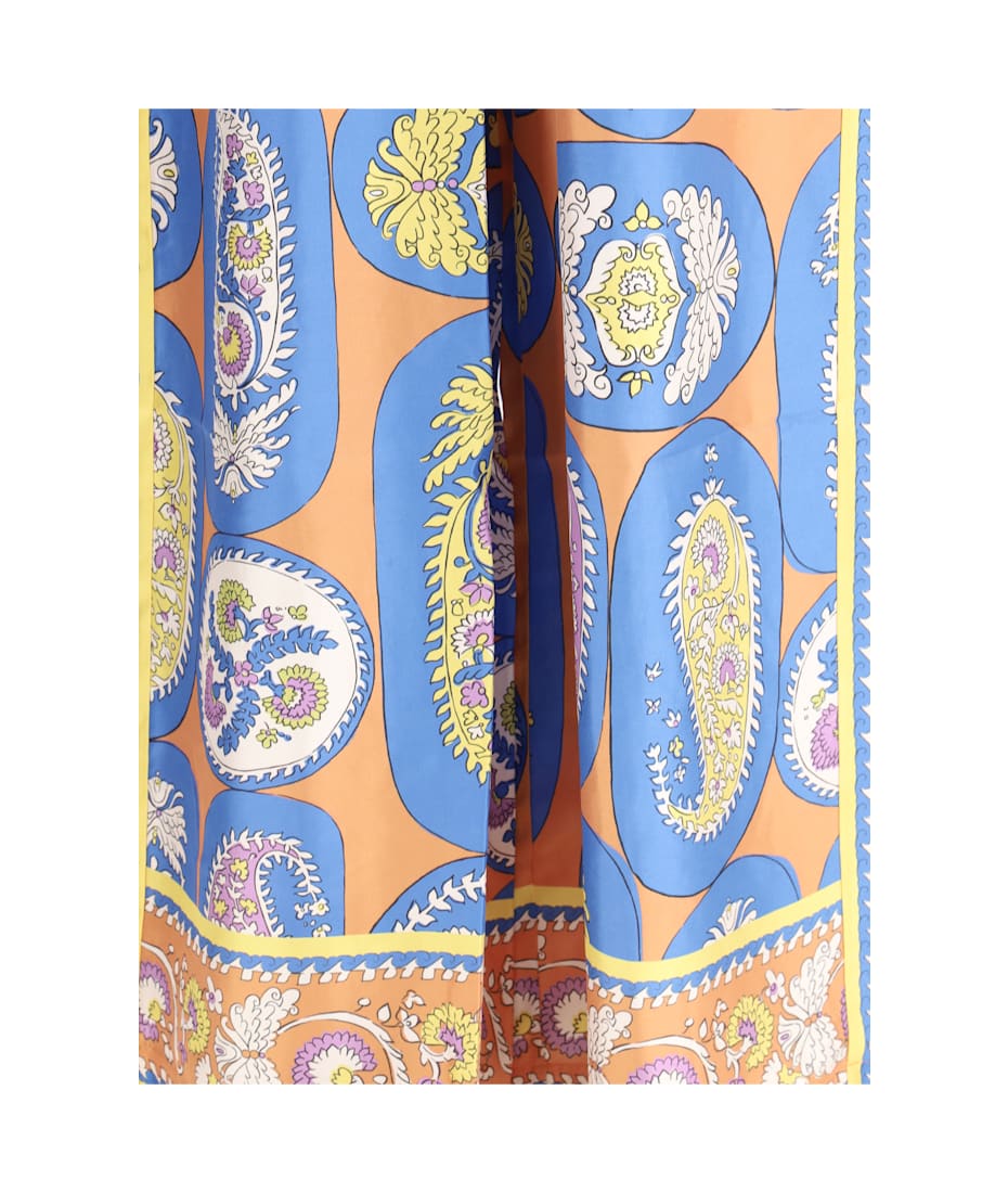 【Alemais】 Luisプリントシルク palazzoパンツ Luis printed silk palazzo pants in orange - Alemais | Mytheresa