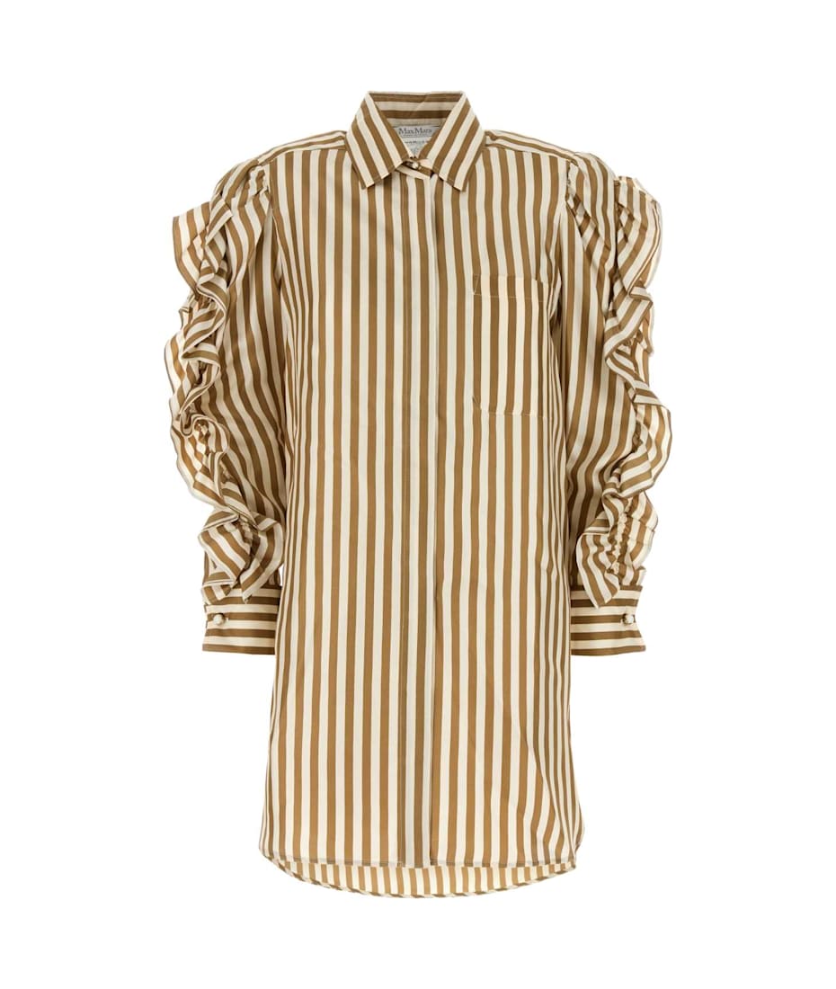 ワンピース MAX MARA Printed Silk Manna Shirt Dress Max Mara Printed Silk Manna Shirt Dress | italist