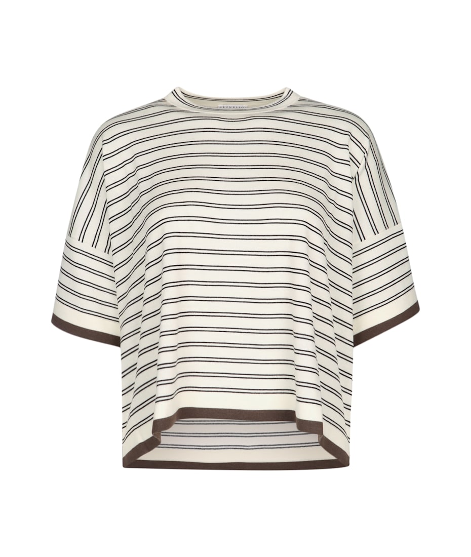 Tシャツ・カットソー BRUNELLO CUCINELLI SS25 MAGLIA A RIGHE (M14809610 CSE57) Tシャツ・カットソー BRUNELLO CUCINELLI SS25 MAGLIA A RIGHE