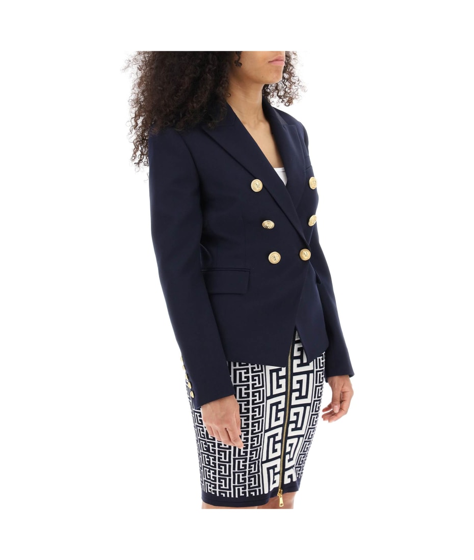 Balmain Double-breasted Jacket In Wool | italist