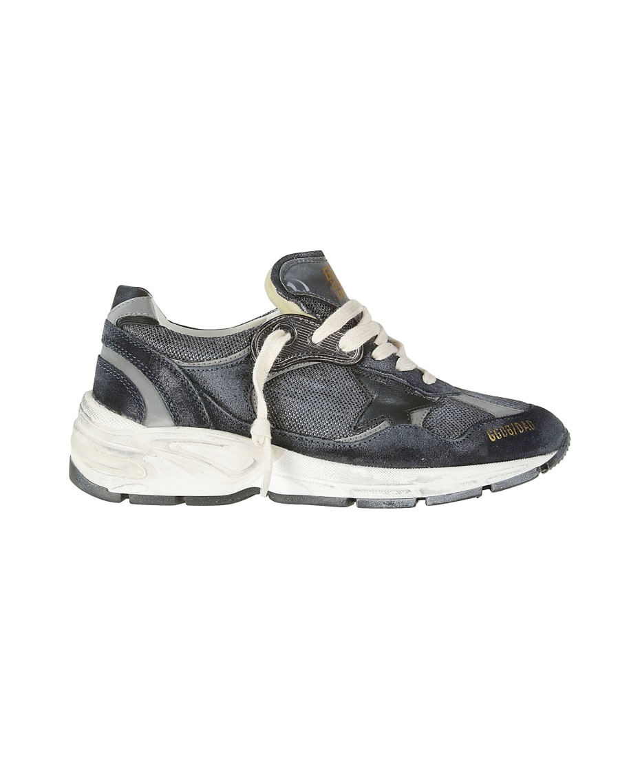 Running Dad Net And Suede Upper Leather Star Net H