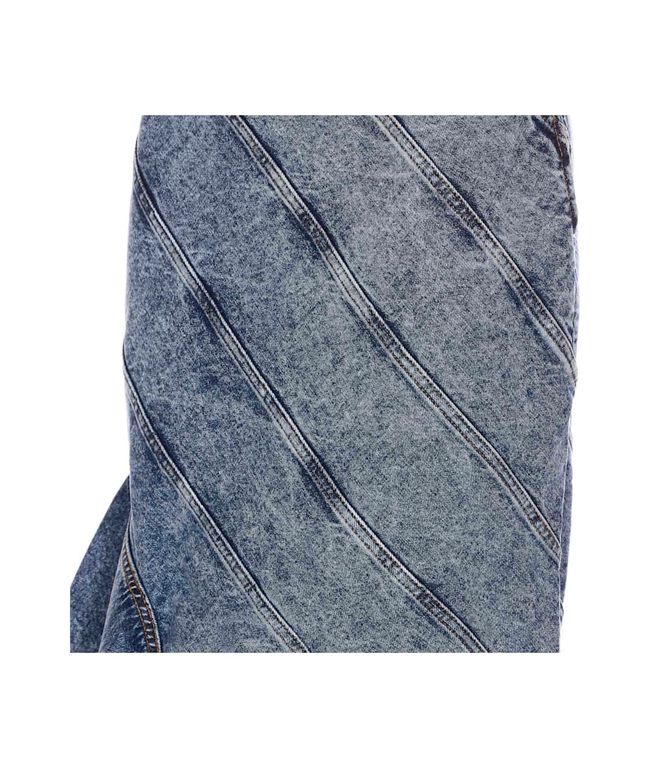 Alaia Denim Spiral Skirt | italist