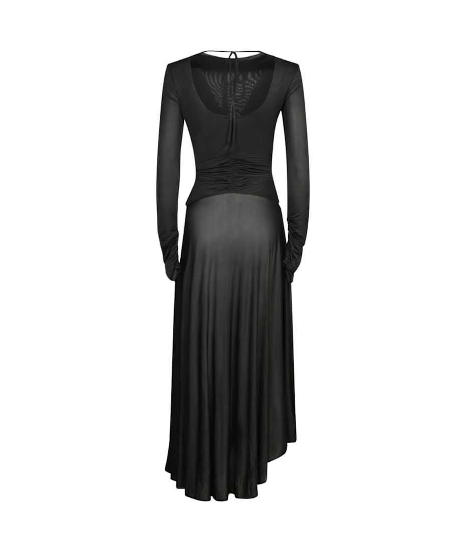 【送料&関税込】Acne Studios Long Jersey Dress With Black Sl Acne Studios Long Jersey Dress With Black Slit | italist
