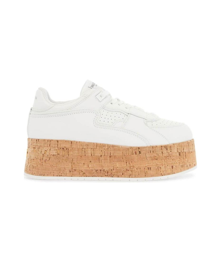 スニーカー VALENTINO FREEDOTS XL SNEAKERS Valentino Garavani Freedots XL Leather Sneakers | White