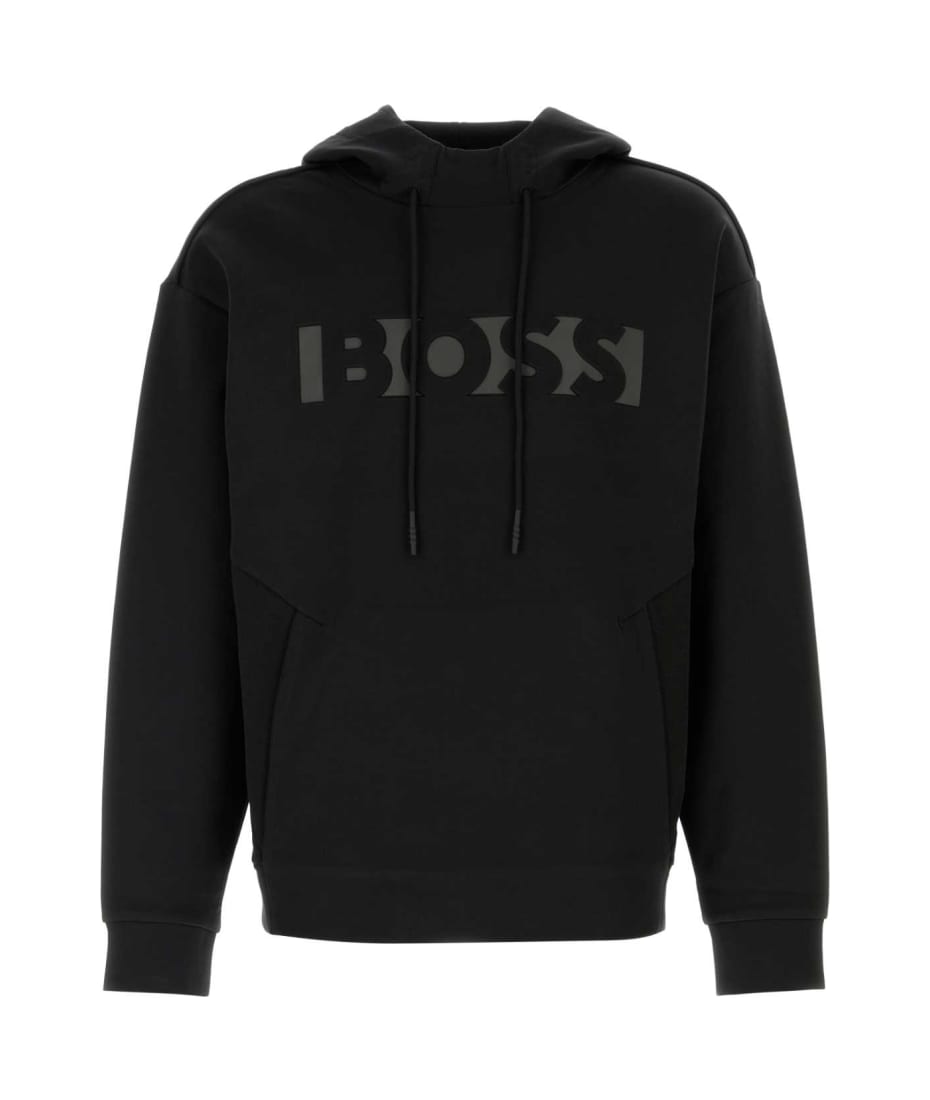 Hugo Boss Black Stretch Cotton Blend Sweatshirt italist, ALWAYS