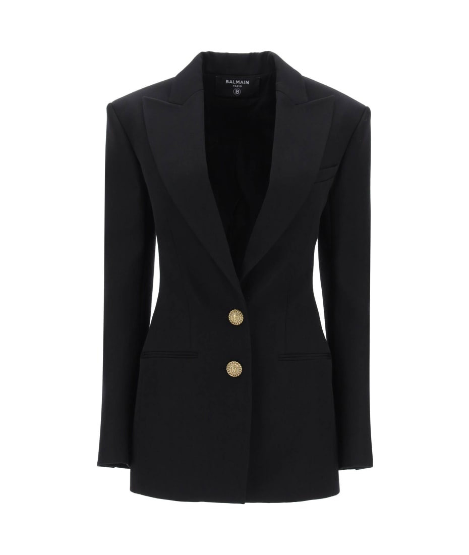 ジャケット BALMAIN SS24 SINGLE-BREASTED JACKET (CF1SE055_WC090PA) Balmain Blazer Jacket | italist