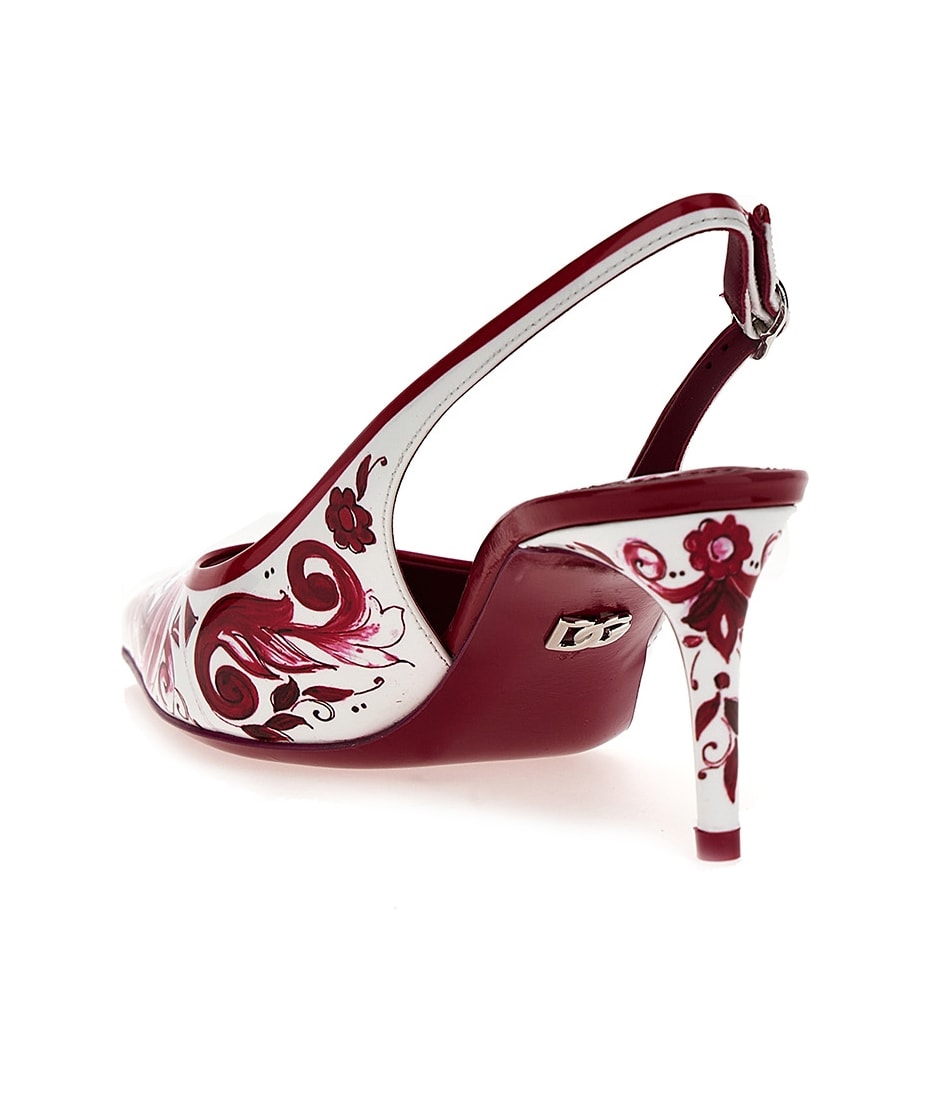 靴 DG  Majolica slingback pumps Dolce & Gabbana 'bellucci K Majolica' Print Slingback Pumps