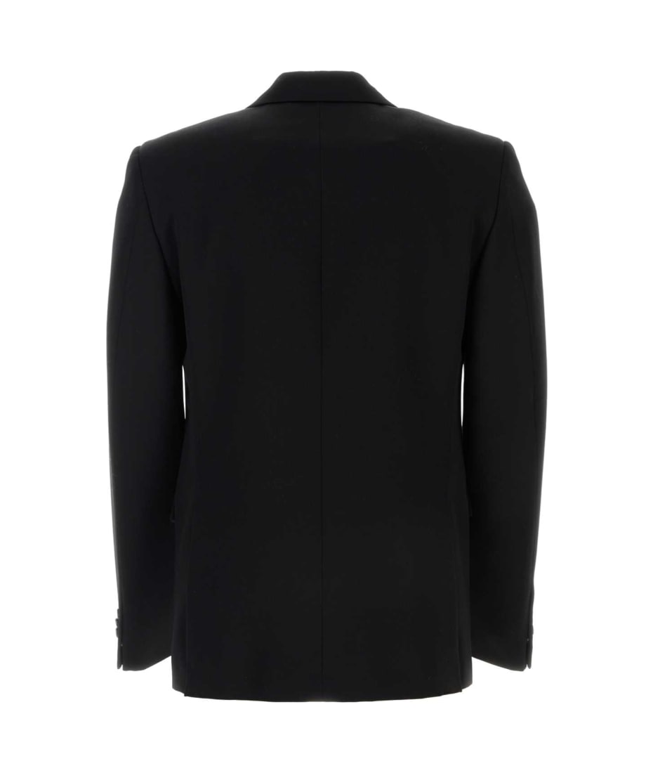 ジャケット Bottega Veneta Black Wool Blazer BOTTEGA VENETA Double-breasted wool blazer | NET-A-PORTER