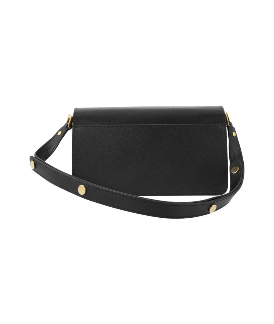 Marni Black Mini Trunk Shoulder Bag In Zn99n Black