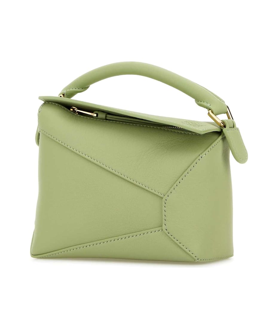 トートバッグ LOEWE Pastel Green Leather Mini Puzzle Handbag Loewe Pastel Green Leather Mini Puzzle Handbag | italist