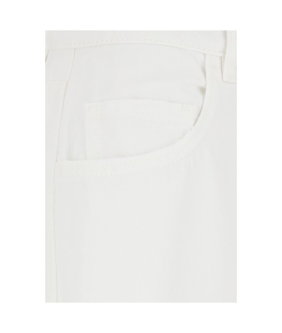 デニム・ジーパン ICON DENIM Women Denim Pants DEBBYPT8652 White Icon Denim 'debby' White Five Pocket Jeans With Logo Patch