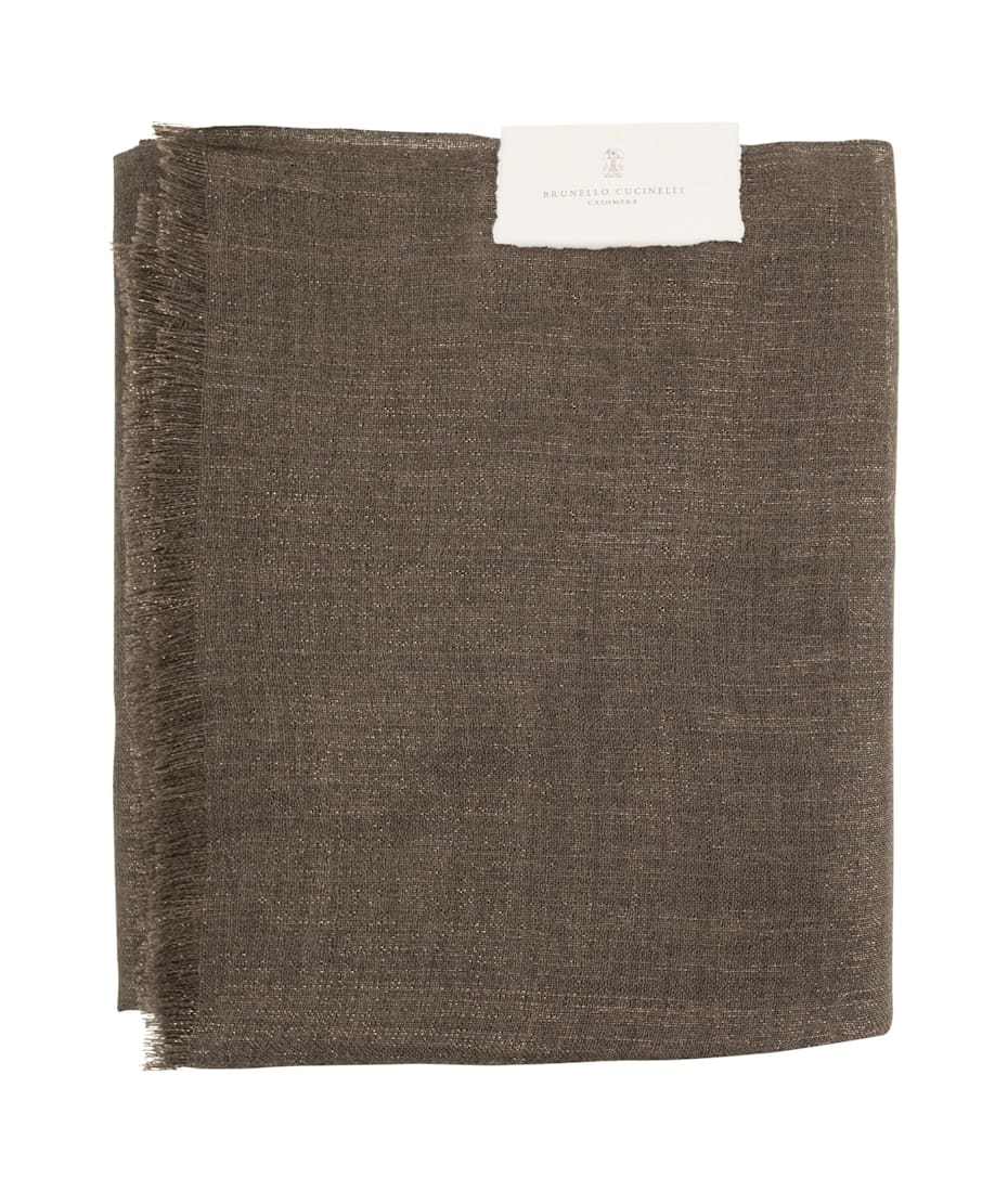 Brunello Cucinelli Sparkling Cashmere And Silk Scarf