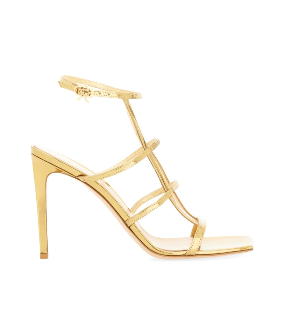 サンダル・ミュール Gianvito Rossi Sandal Mondry Mondry patent leather sandals in red - Gianvito Rossi