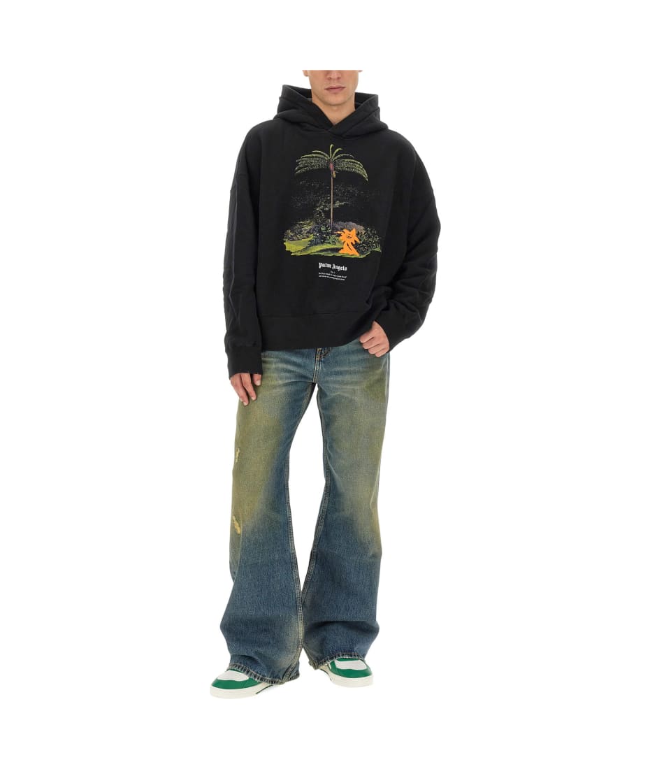 パーカー・フーディ Palm Angels ENZO SWEATSHIRT FROM THE TROPICS Palm Angels 'Enzo From The Tropics' Hoodie | Black | FARFETCH