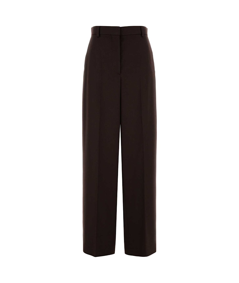 パンツ STELLA MCCARTNEY DARK BROWN TWILL PANT Stella McCartney Dark Brown Twill Pant | italist