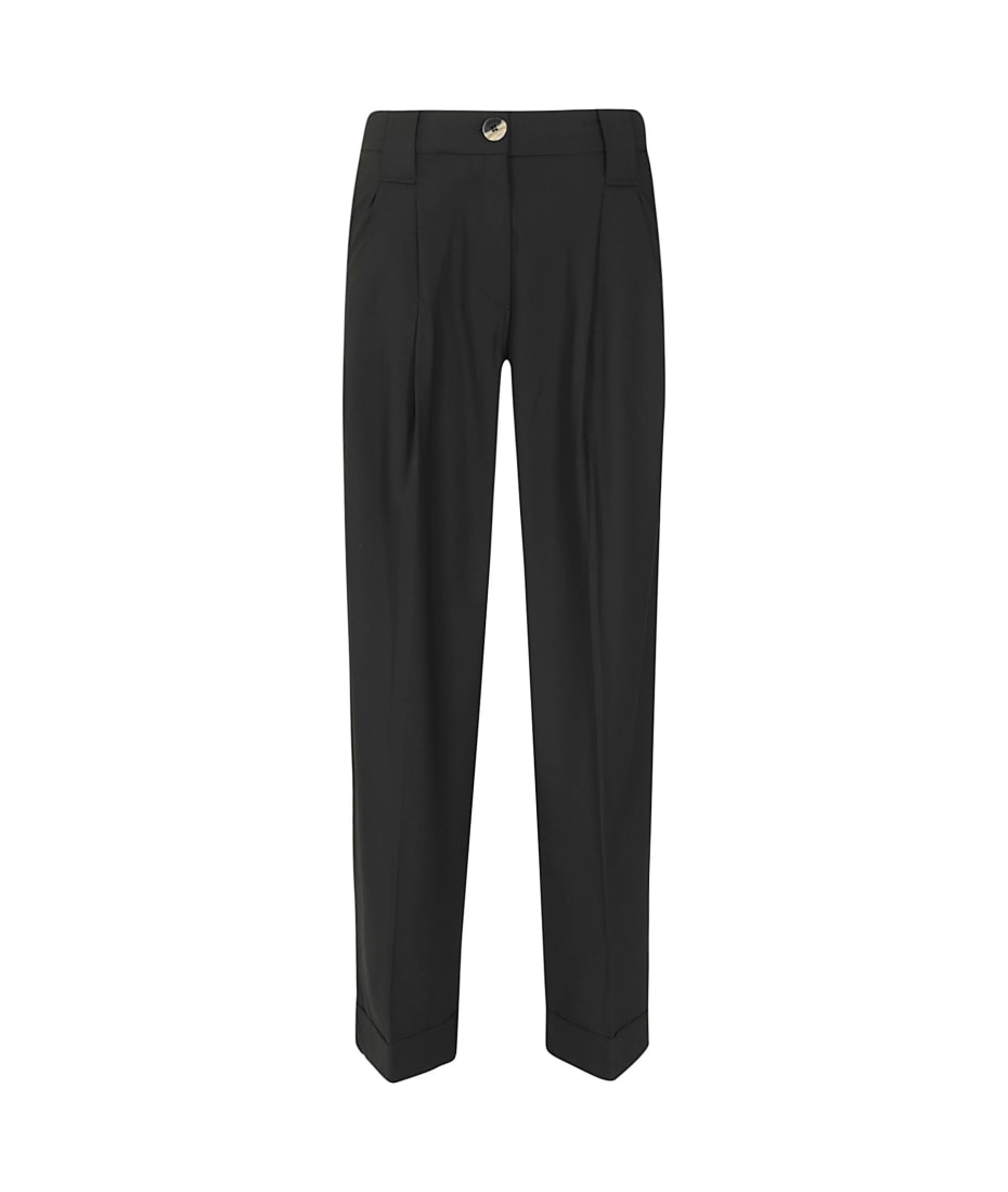 GANNI Loose Mid Waist Pleat Pants ガニー 純正正規 