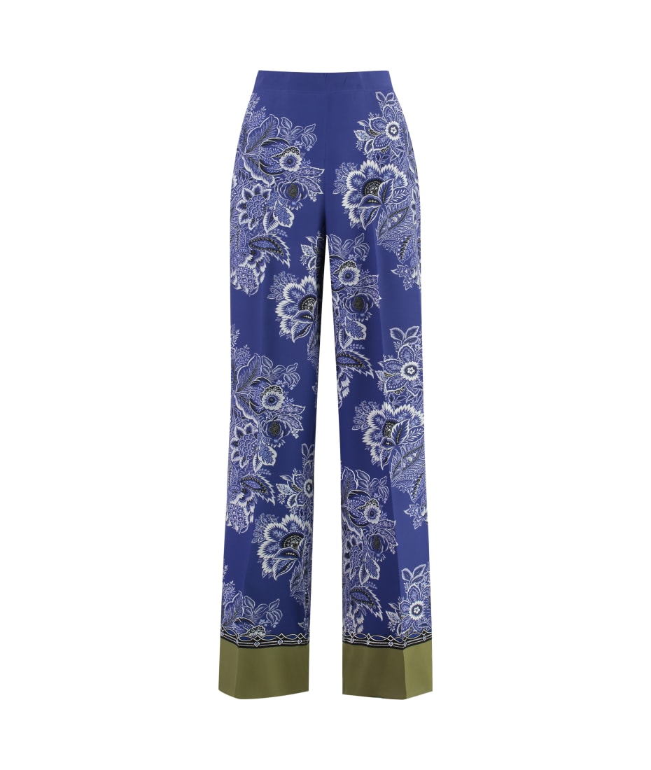 【送料&関税込】Etro Printed Silk Palazzo Pants Etro Printed Silk Palazzo Pants | italist