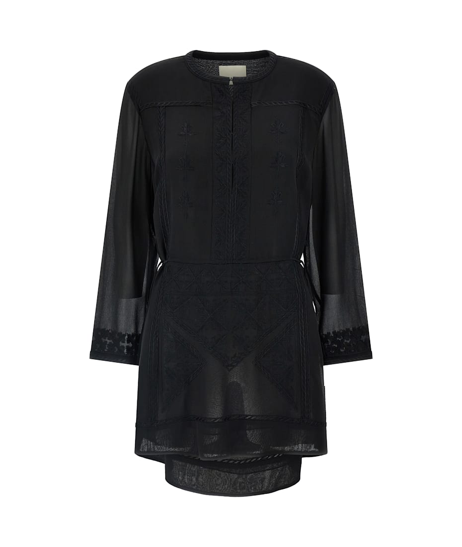 【関税込み】ISABEL MARANT Oaria' dress ISABEL MARANT Oaria Mini Dress | Black | FARFETCH