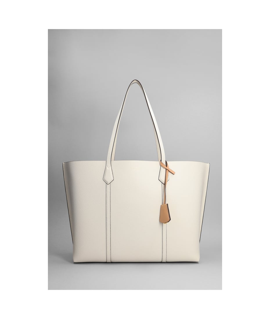 Tory Burch Perry Triple Tote In Beige Leather | italist, ALWAYS LIKE A SALE
