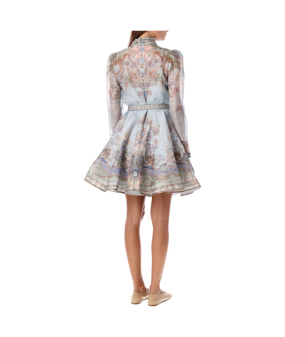 【Zimmermann】EDEN BELTED MINI DRESS ハイネック ベルトミニ Zimmermann Eden Belted Mini Dress | italist