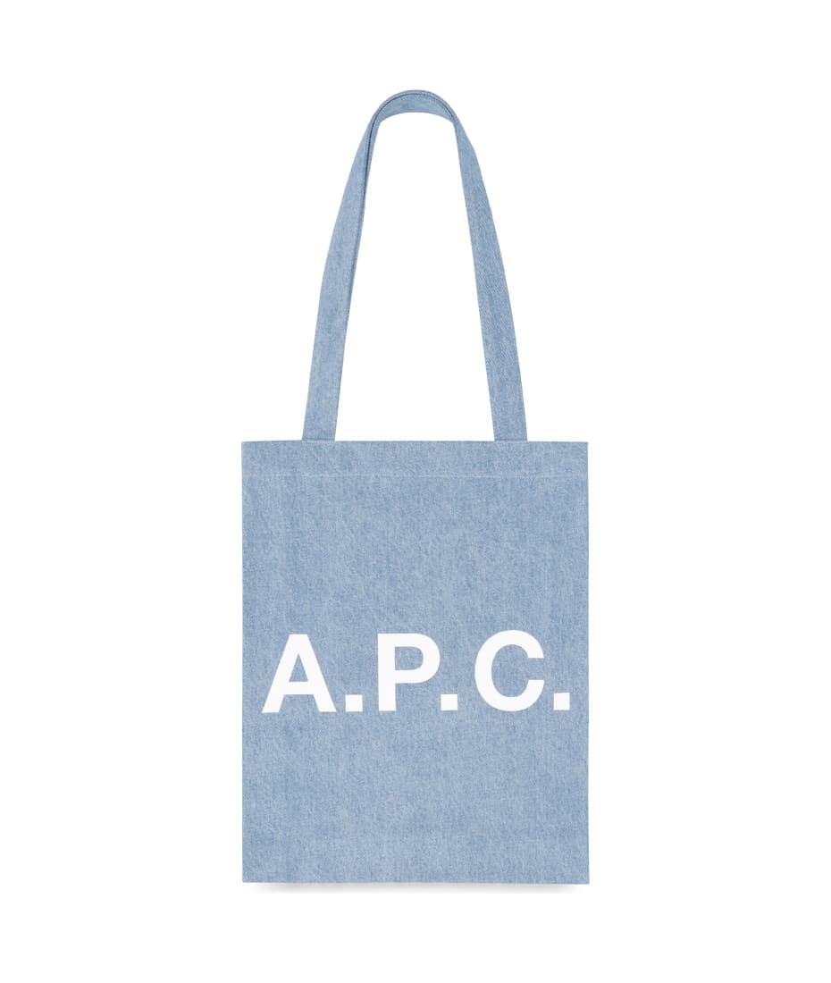 トートバッグ APC Lou Tote Bag Blue VIALNM61442IAA VIALNM61442IAASS25 A.P.C. Lou Logo Detail Tote Bag | italist