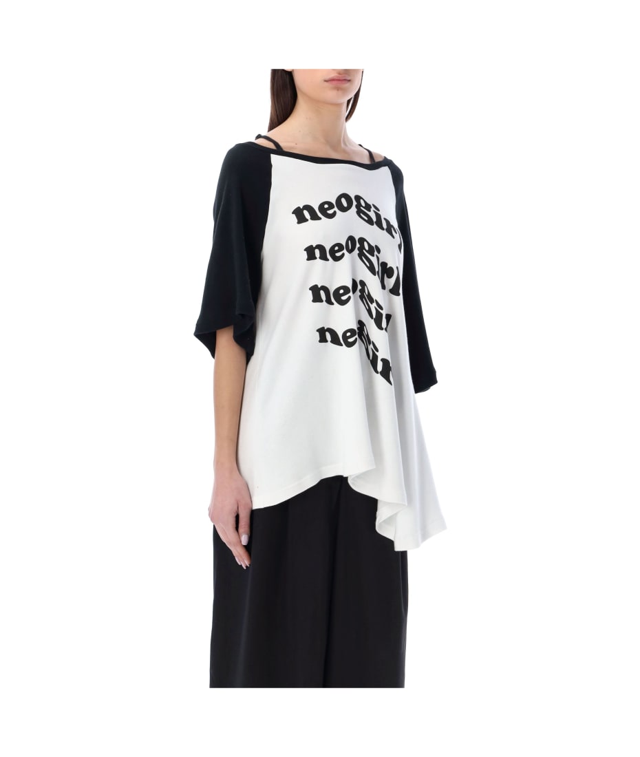 Undercover Jun Takahashi Neogirl Print Asymmetric T-shirt T