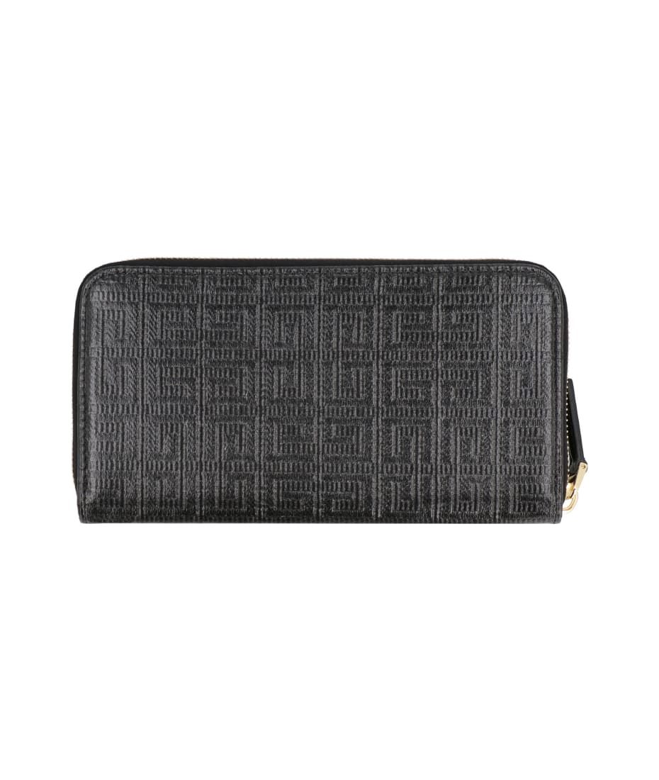 Givenchy Logo Print Zip-around Wallet - NERO