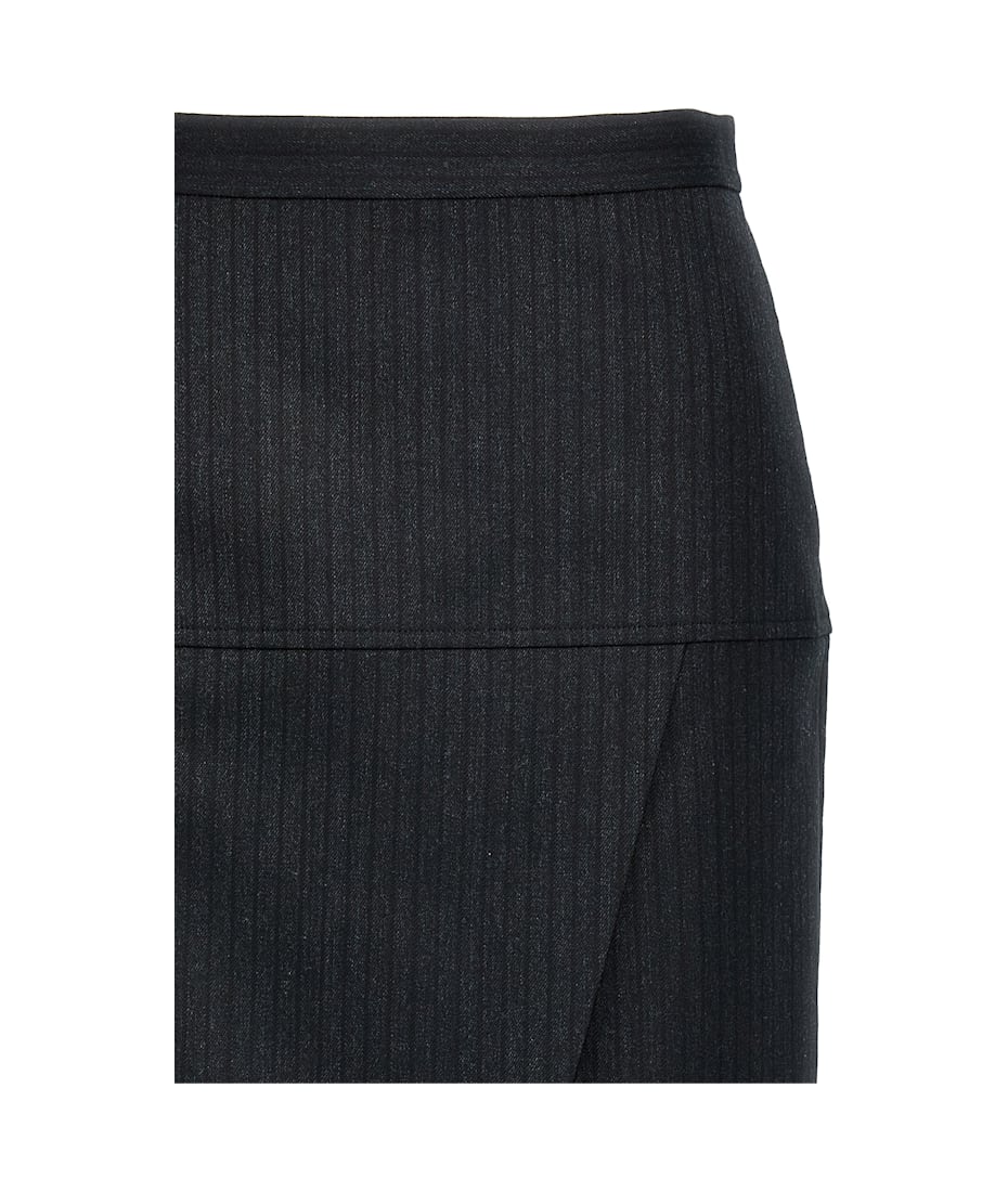 Fendi Pinstriped Wool Skirt | italist