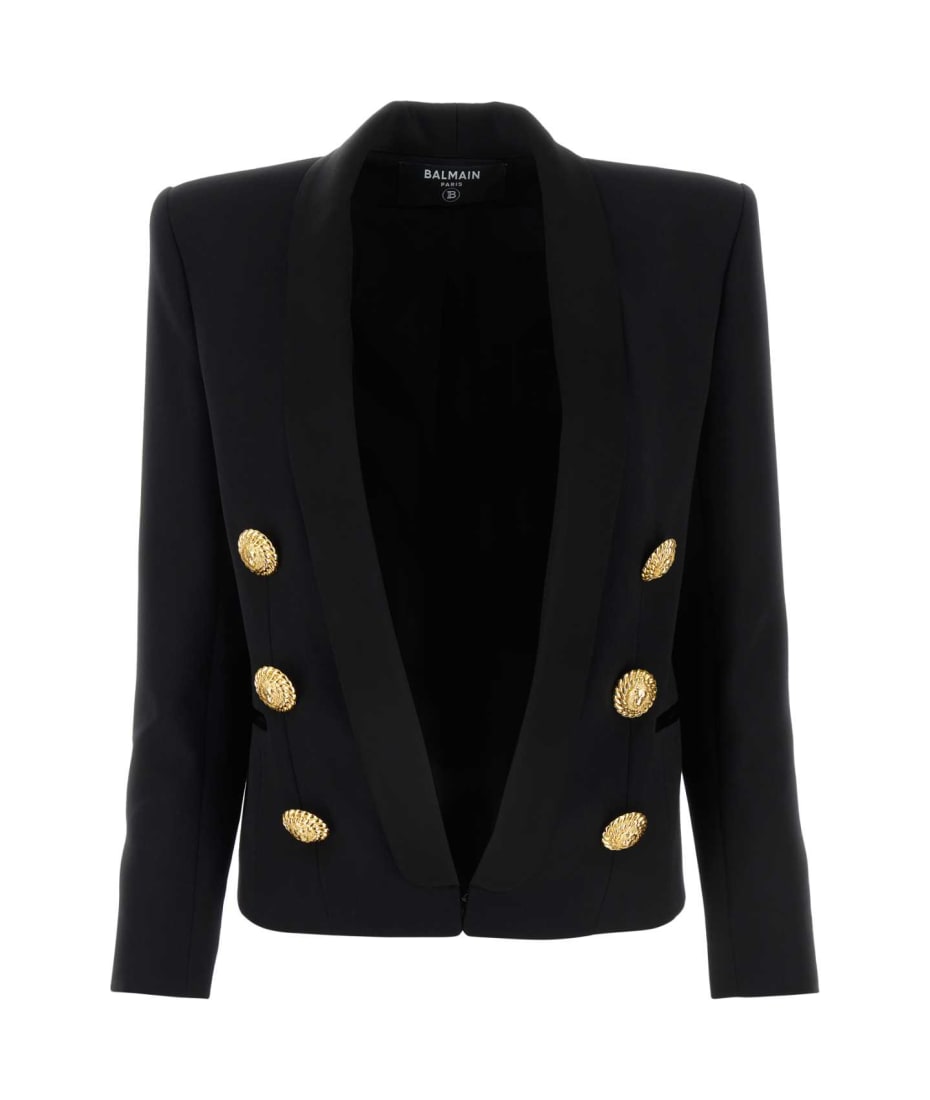 ジャケット BALMAIN BLACK WOOL BLAZER Balmain Black Wool Blazer | italist